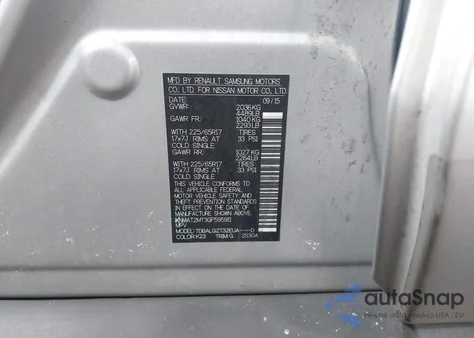 2016 Nissan Rogue Sv from USA, damaged, VIN KNMAT2MT3GP595911